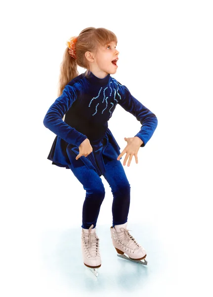 Girl figure skating. — Stock Photo, Image