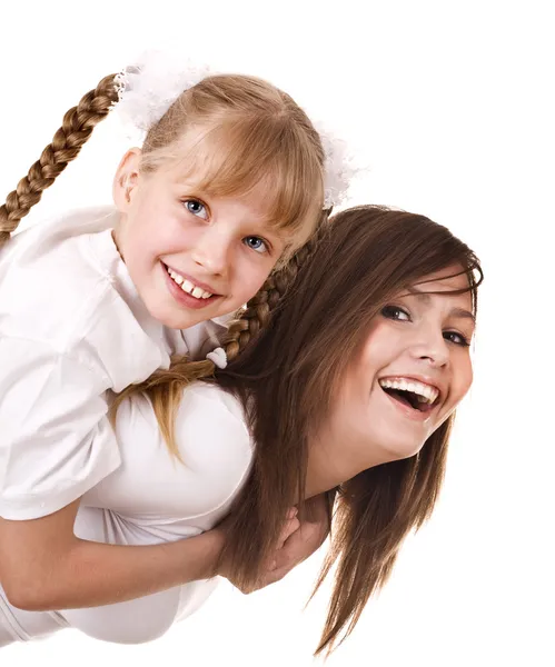 Happy family mother and daughter. — Stock Photo, Image