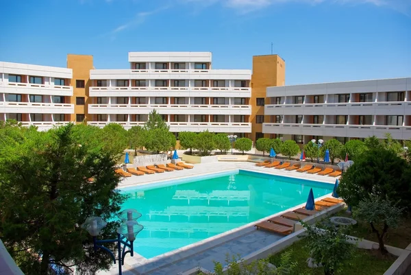 stock image Hotel pool area