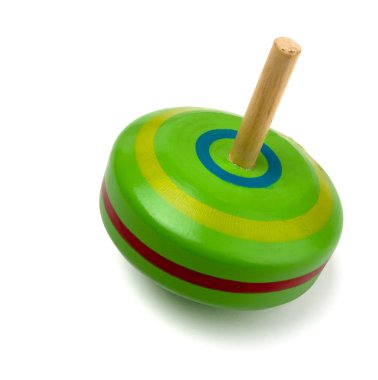 Spinning top toy clipart