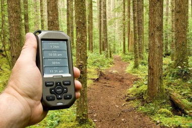 Gps on Trail clipart