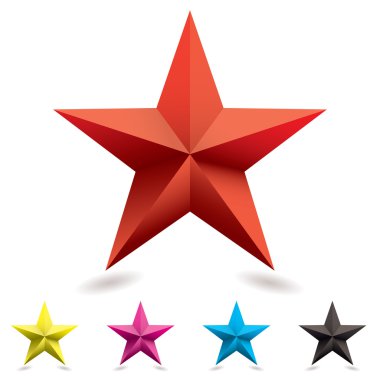 Web icon star shape clipart