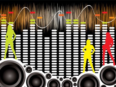Wall of sound sexy clipart
