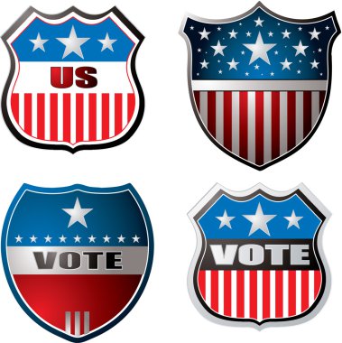 Vote shield clipart