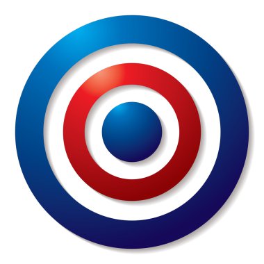 Tricolor target clipart