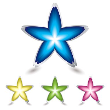 Star flower icon clipart