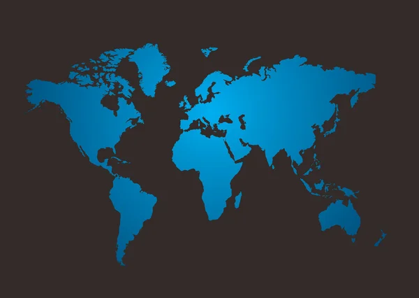 Weltkarte glänzen — Stockvektor