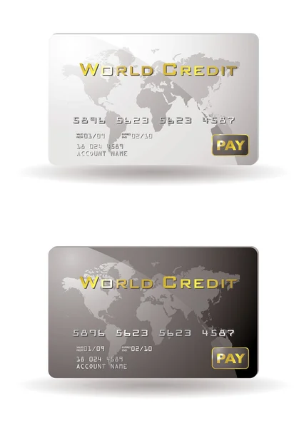 Crédit mondial — Image vectorielle