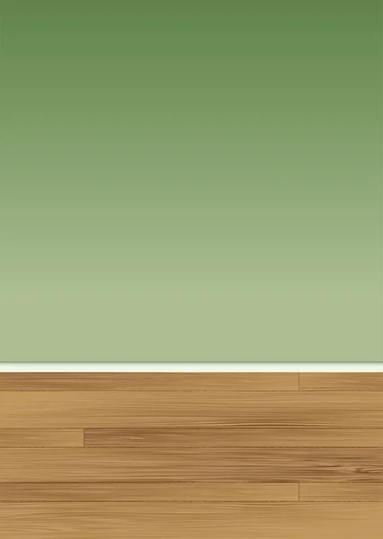 Дерев'яна підлога, стіни — стоковий вектор