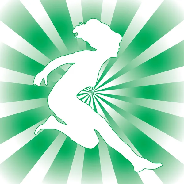 女人跳 — 图库矢量图片