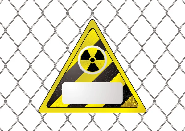 Drátěný plot jaderné — Stockový vektor