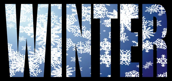 Texte d'hiver — Image vectorielle