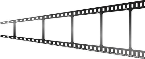 Perspectiva de película blanca — Vector de stock