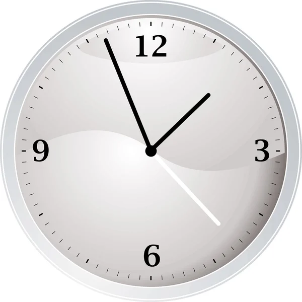 Reloj blanco — Vector de stock