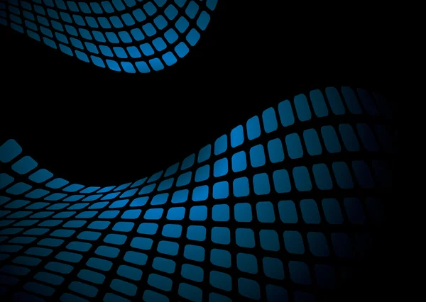 Maille bleue ondulée — Image vectorielle