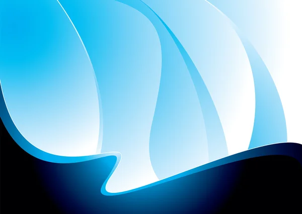 Vague houle bleue — Image vectorielle