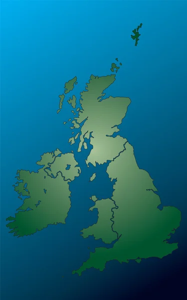 Χάρτης του Ηνωμένου Βασιλείου — Διανυσματικό Αρχείο