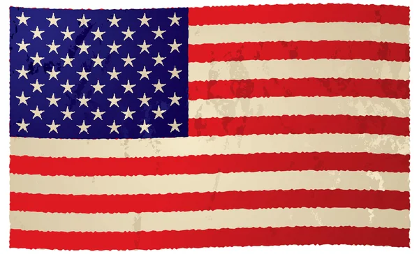 Флаг США гранж — стоковый вектор