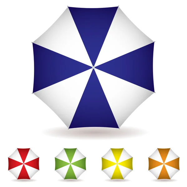 Parapluie collection supérieure — Image vectorielle