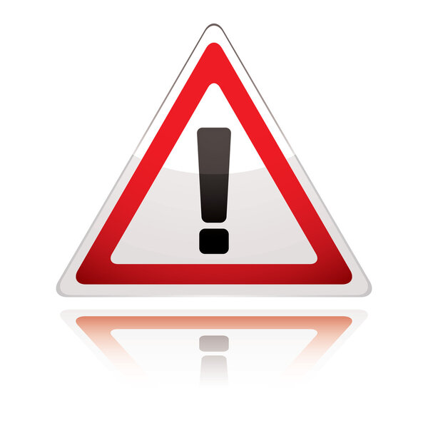 Warning sign icon uk exclamation
