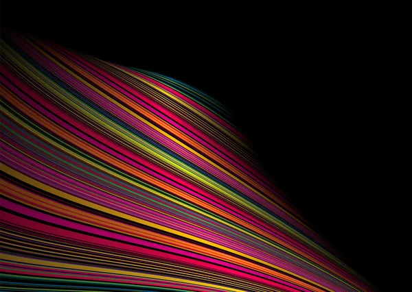 扭曲的彩虹波 — 图库矢量图片