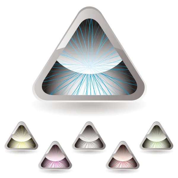 三角形虹膜 — 图库矢量图片