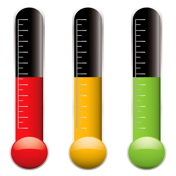 Variación del termómetro — Vector de stock