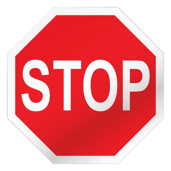Stop panneau routier — Image vectorielle