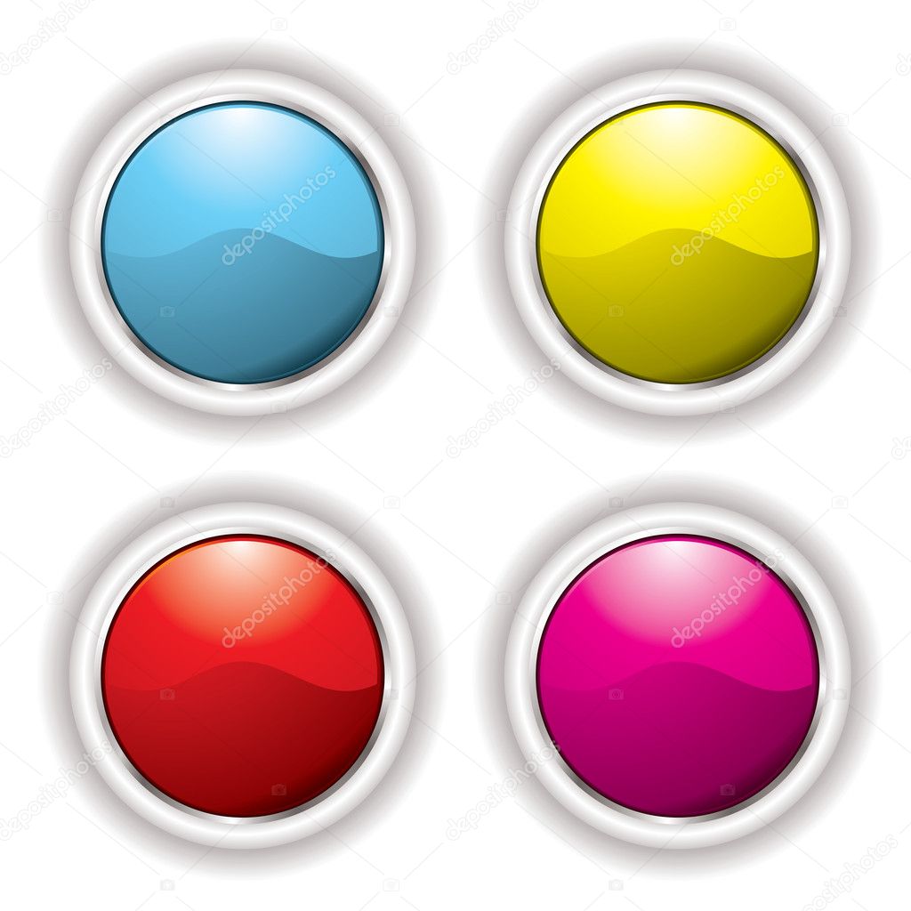 White bevel button Stock Vector by ©Nicemonkey 3408707