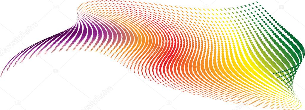 Twisted rainbow illustration that would make an ideal background