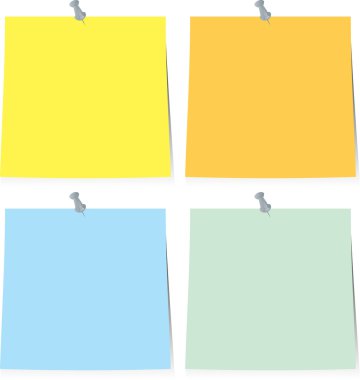 Sticky note paper clipart