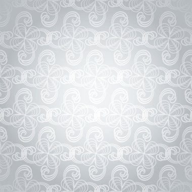 Silver swirl overlap clipart