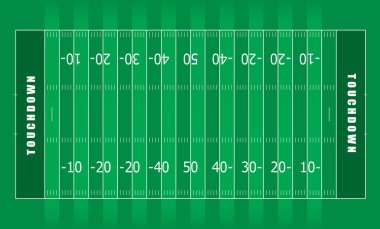 American football field clipart