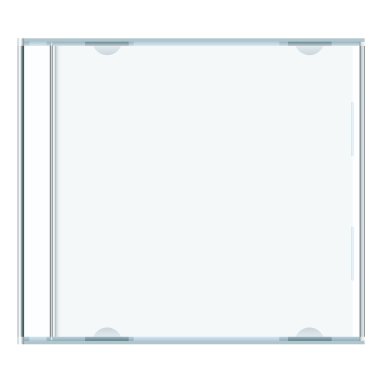 Blank cd case clipart