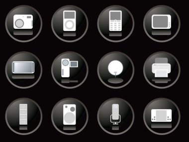 Blackberry buttons gadgets clipart