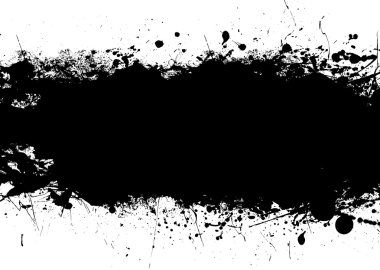 Black splat band clipart