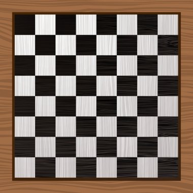 Black and white chess board clipart
