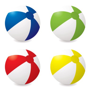 Beach ball variation clipart