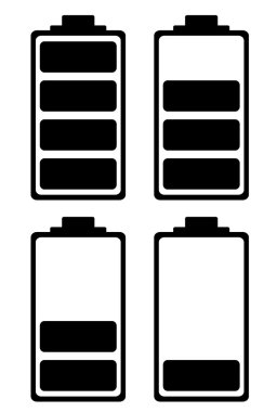 Battery charge simple icon clipart