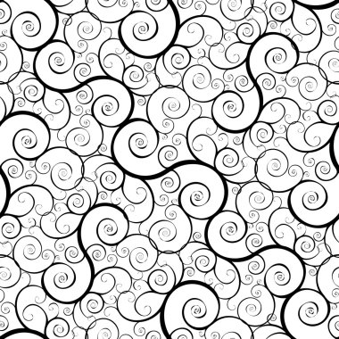 Seamless iron swirl clipart