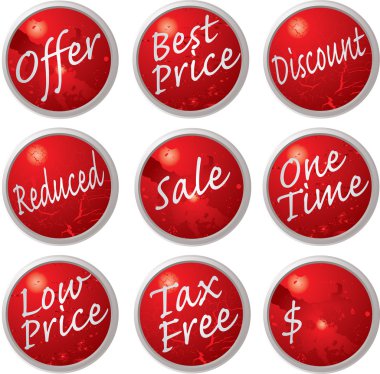 Sale buttons clipart