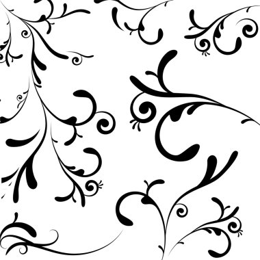 Regal decoration black clipart