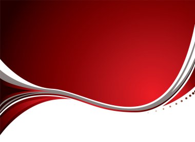 Red smooth abstract clipart