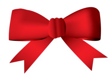 Red bow clipart