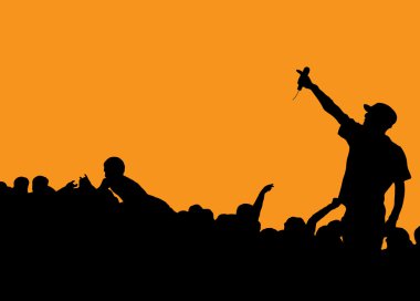 Rapper concert clipart