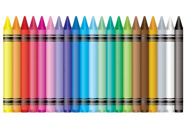 Rainbow crayon clipart