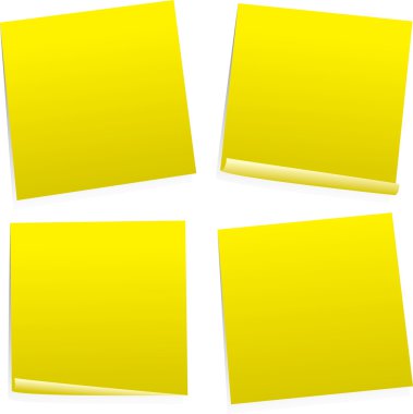 Post it variation clipart