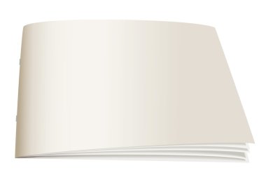 Paper back book angle clipart