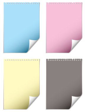 Page curl cmyk clipart