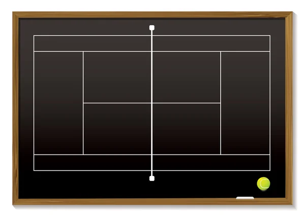 Tenisový kurt tabule — Stockový vektor